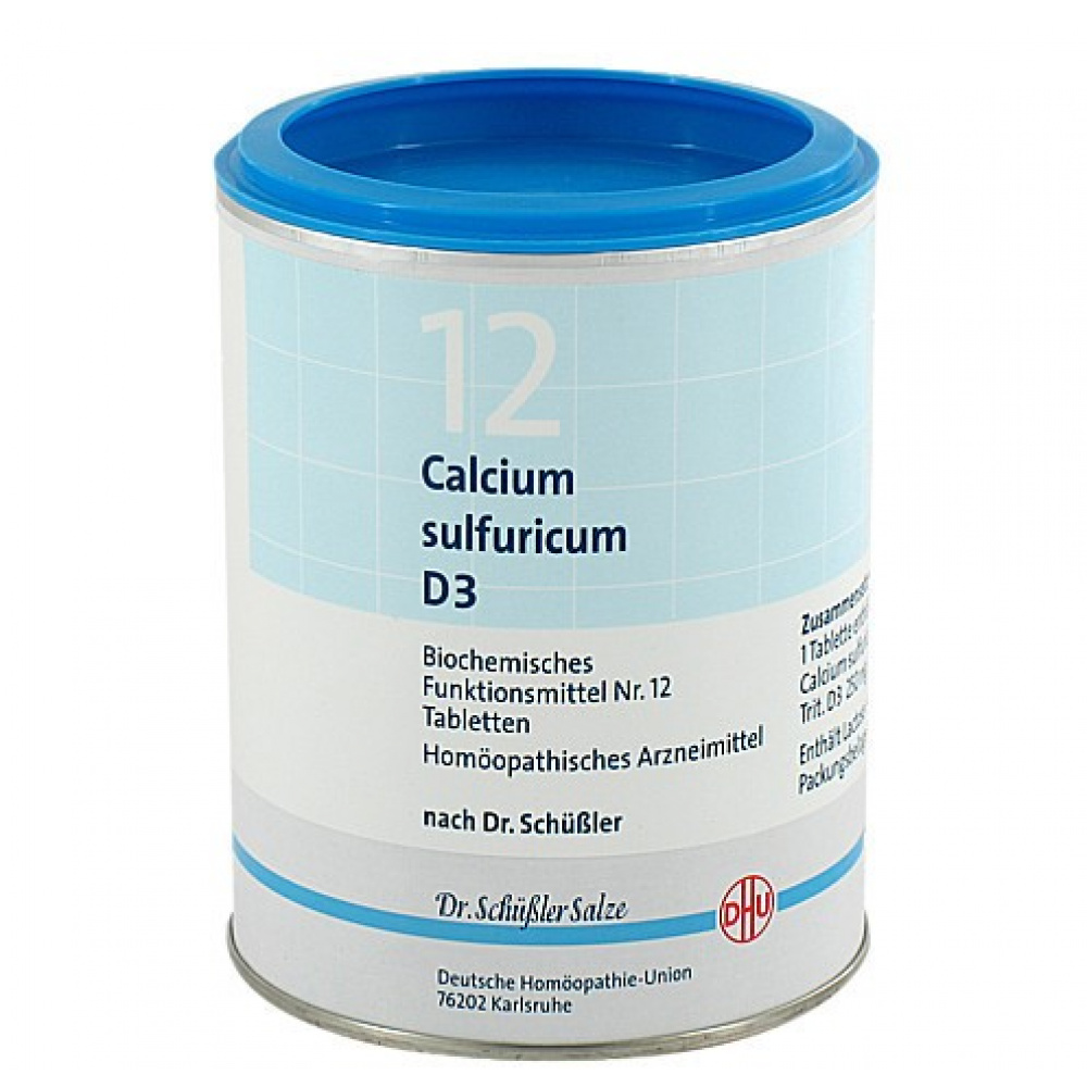 DHU 12 Calcium Sulfuricum D3 confezione da 1000 compresse