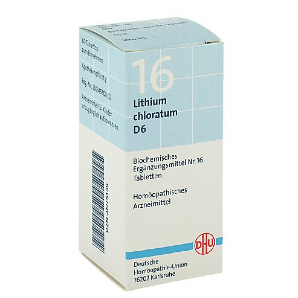 DHU 16 LITHIUM CHLORATUM D6 – 80 CPS