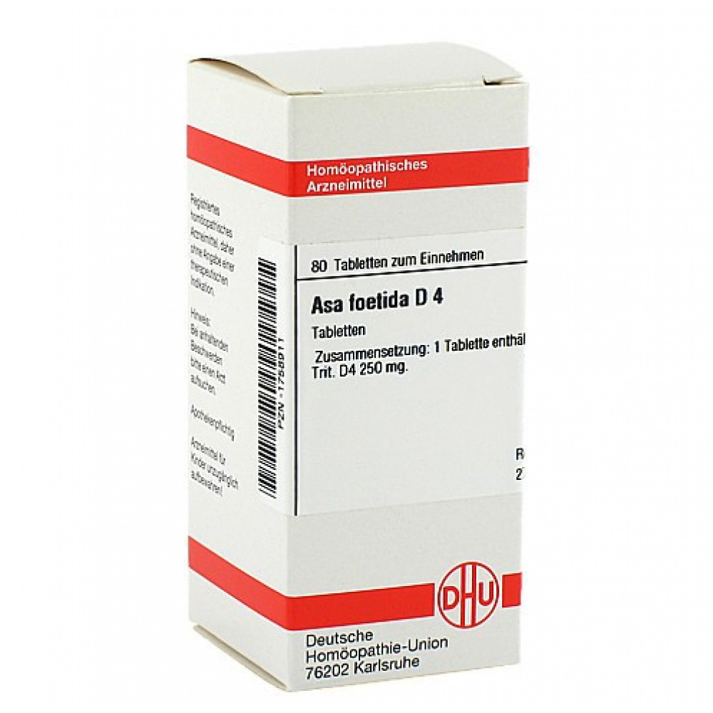 Asa Foetida D4 confezione da 80 compresse