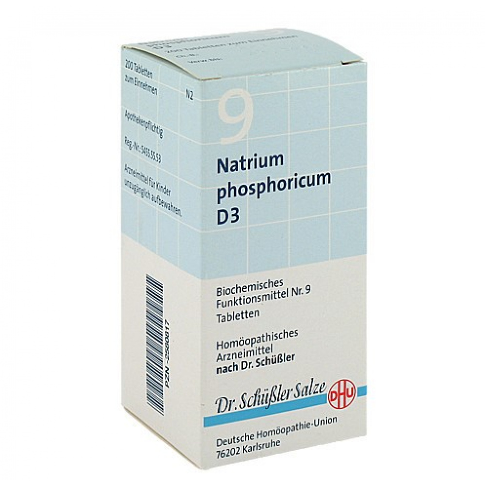 Dhu 9 Natrium Phosphoricum D3 confezione da 200 compresse