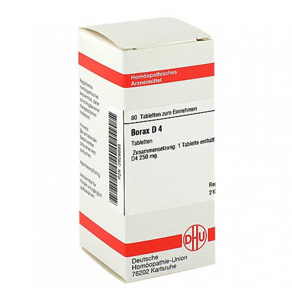 Borax D4 confezione da 80 compresse