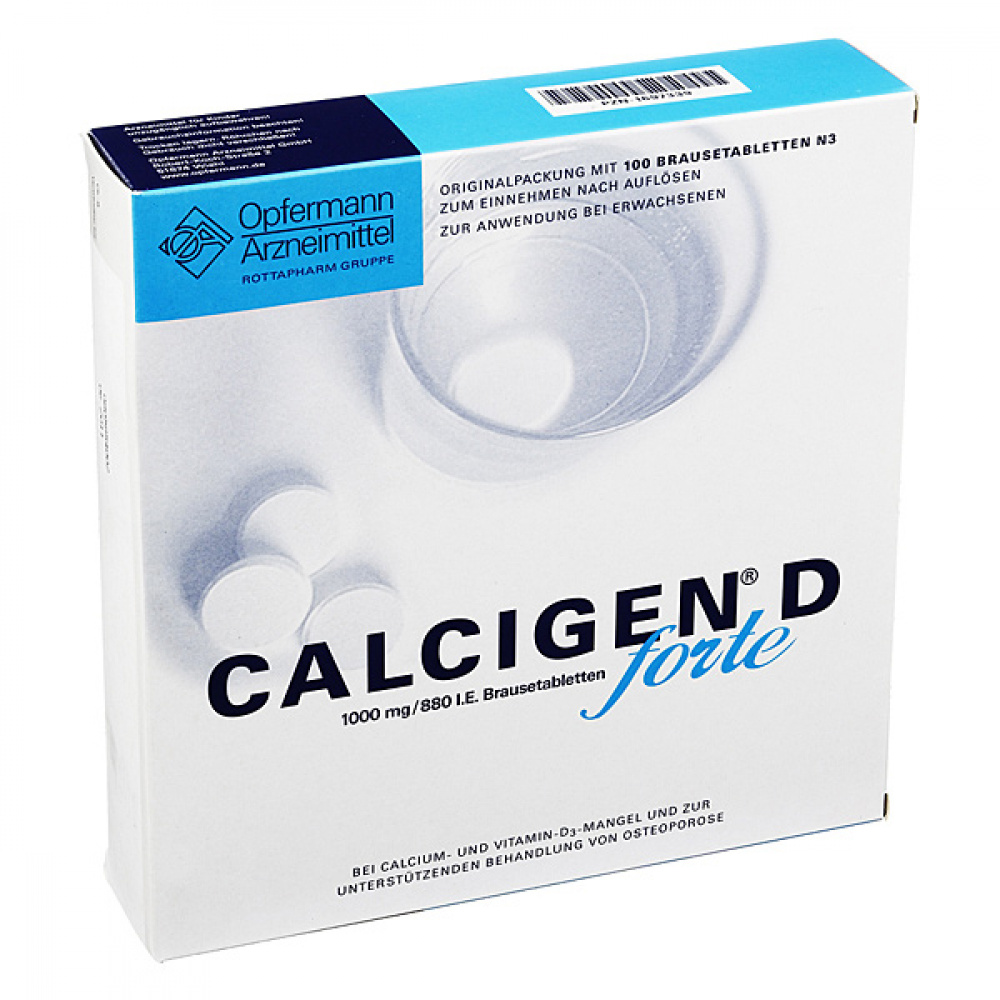 CALCIGEN D forte 1000 mg/880 I.E. 40 compresse effervescenti