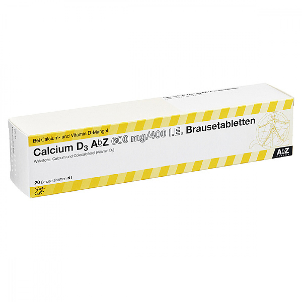 CALCIUM D3 AbZ 600 mg/400 I.E. compresse effervescenti