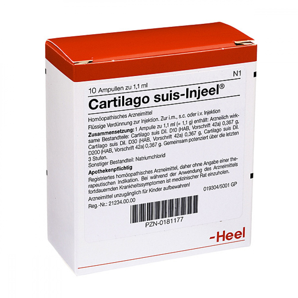 Cartilago Suis Injeel conf- FIALE 10 X 1,1 ML
