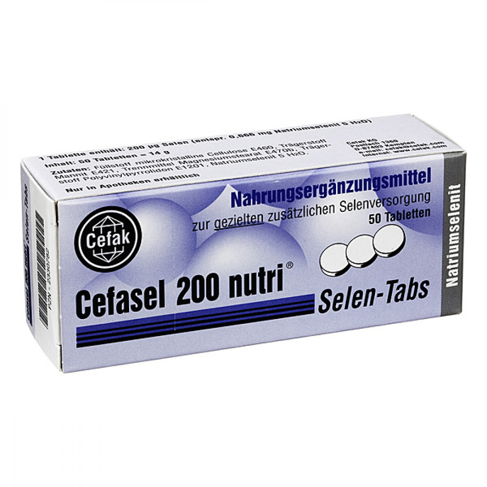 CEFASEL 200 nutri Selen 60 compresse