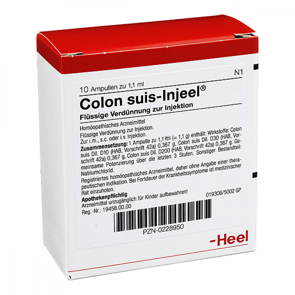 Colon Suis Injeel - FIALE 10 X 1.1 ML