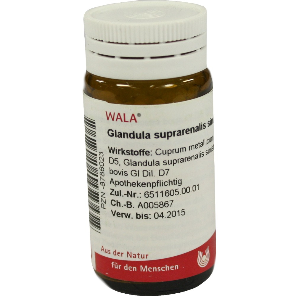 Glandula Suprarenales Sinistra cum Cupro - GLOBULI 20 GR