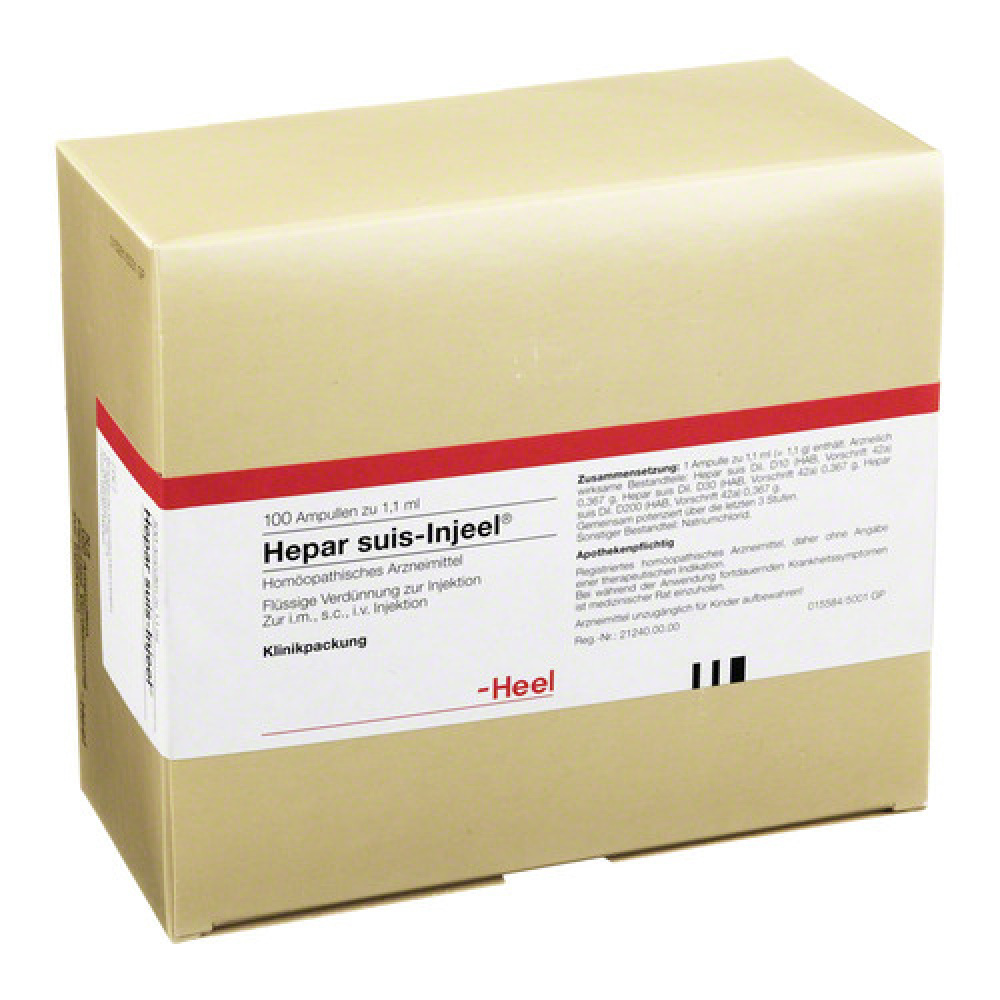 Hepar Suis Injeel . FIALE 100 X 1.1 ML