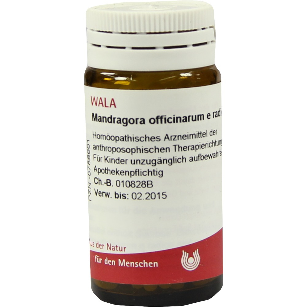 Mandragora Officinarium e Radice D6 - GLOBULI 20 GR