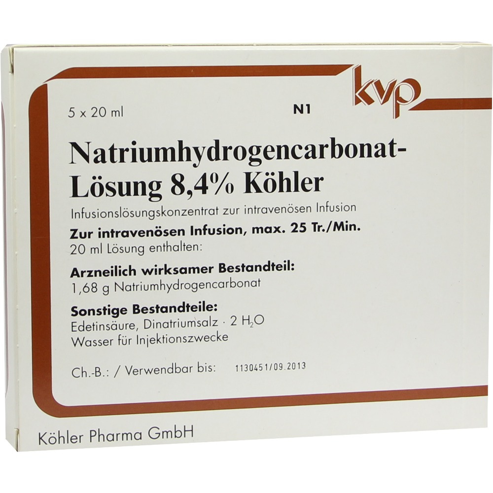 Natrium Hydrogencarbonat 8,4% fiale