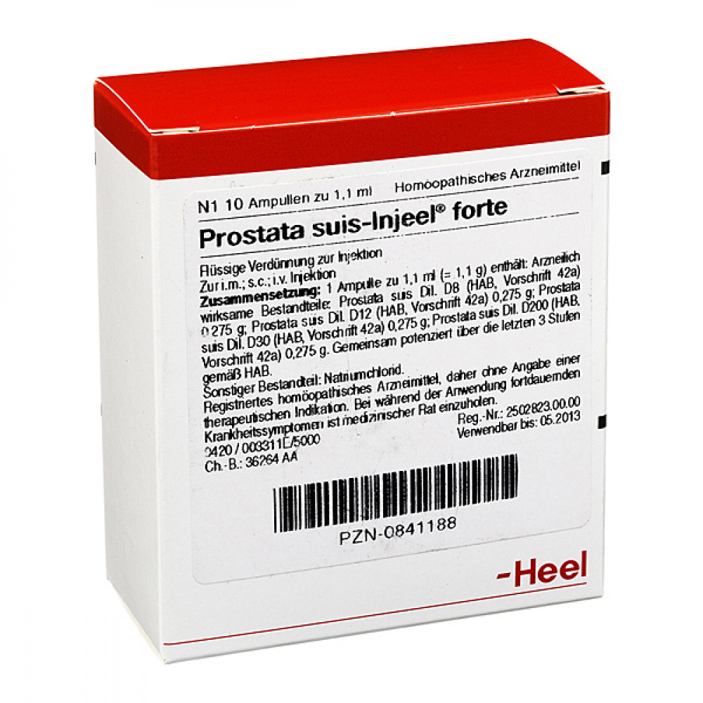 PROSTATA SUIS Injeel forte - FIALE 10 X 1,1 ML