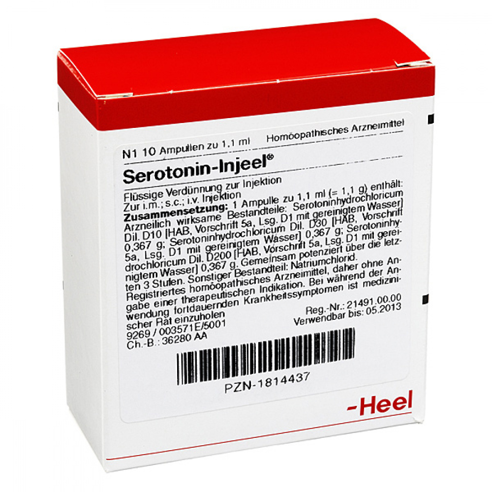 SEROTONIN Injeel - FIALE 10 X 1,1 ML