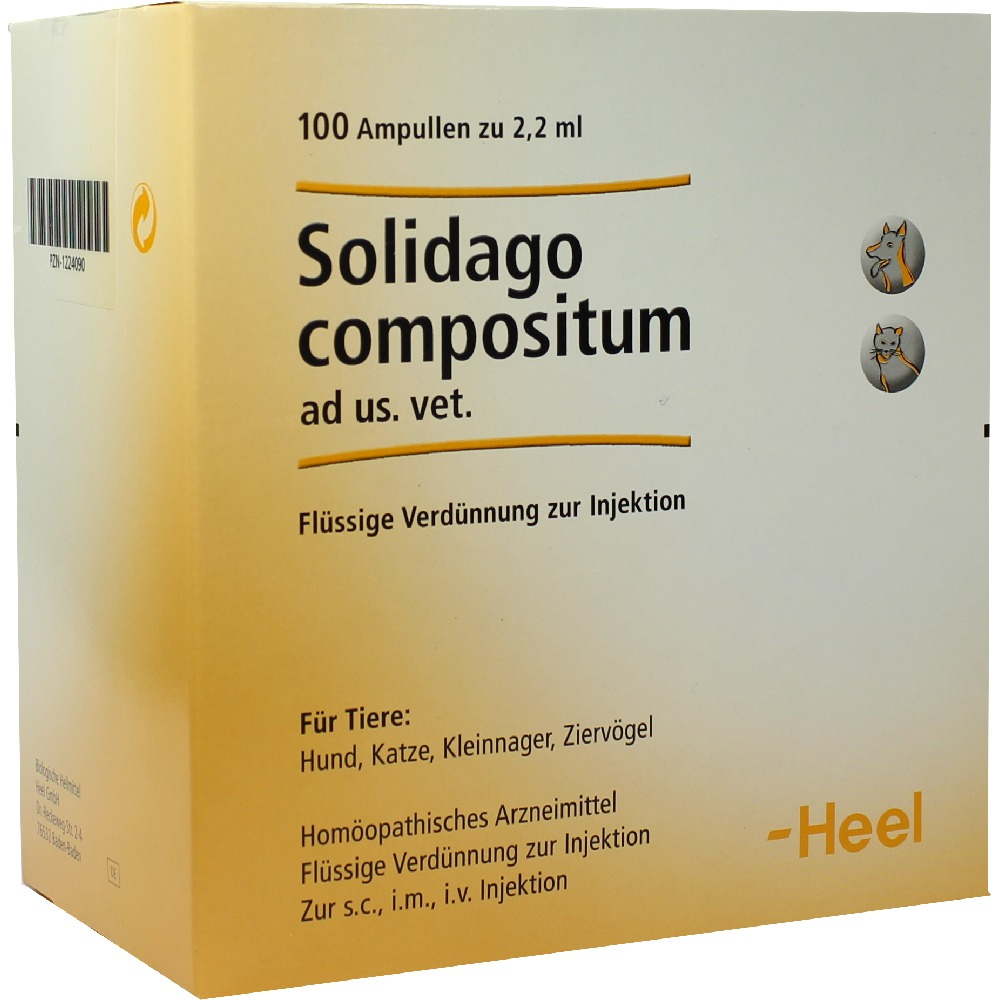SOLIDAGO COMPOSITUM ad USO VETERINARIO – FIALE 100 X 2,2 ML