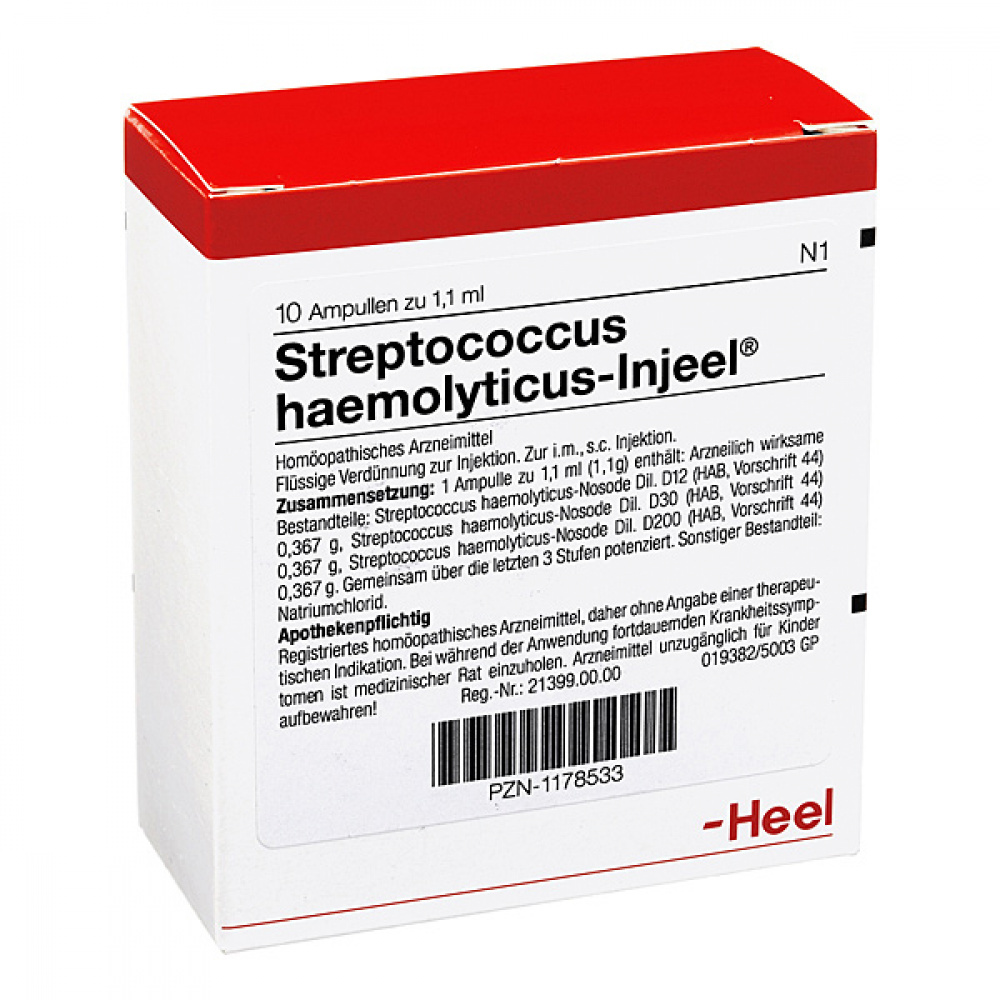 STREPTOCOCCUS HAEMOLYTICUS Injeel - FIALE 10 X 1,1 ML
