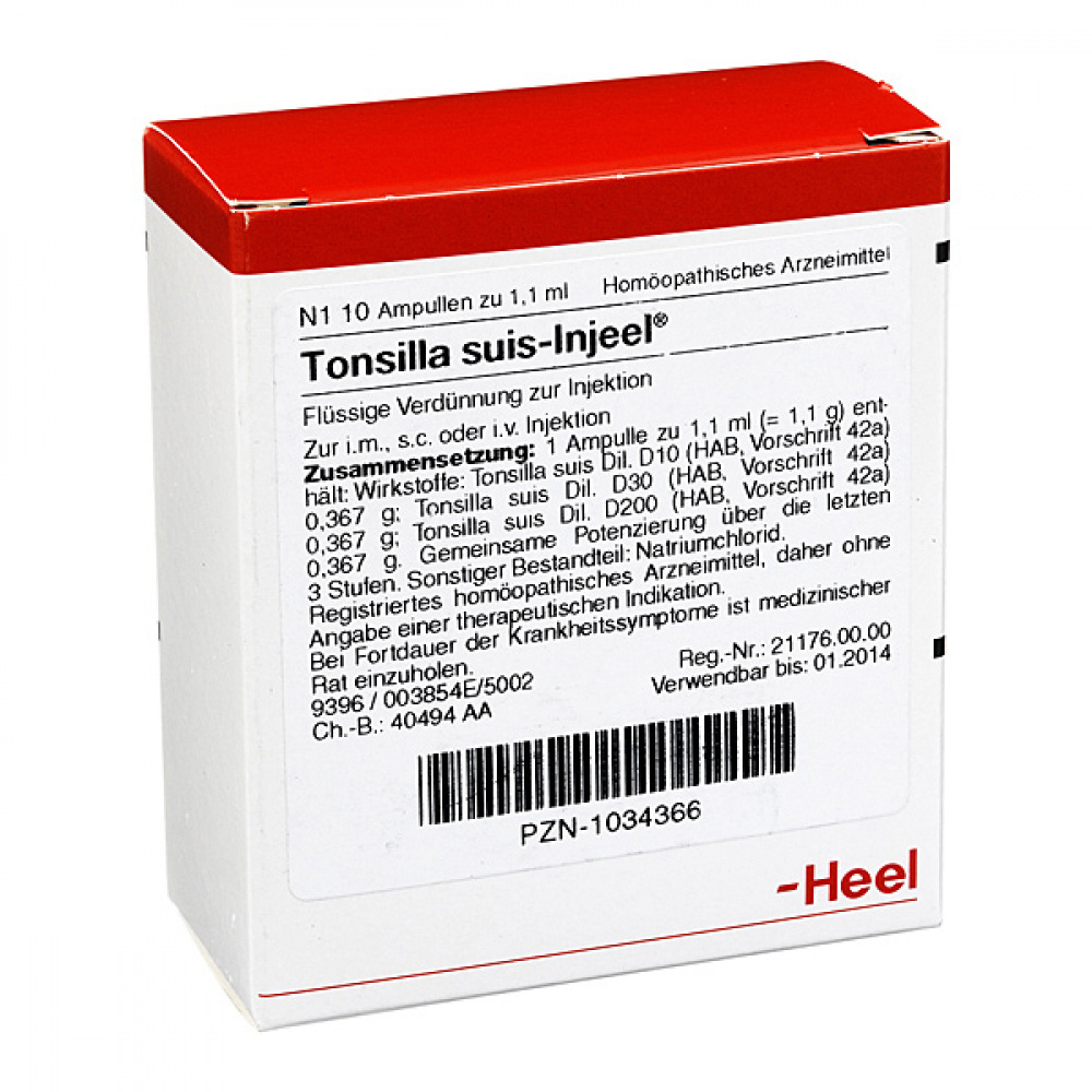TONSILLA SUIS Injeel - FIALE 10 X 1,1 ML