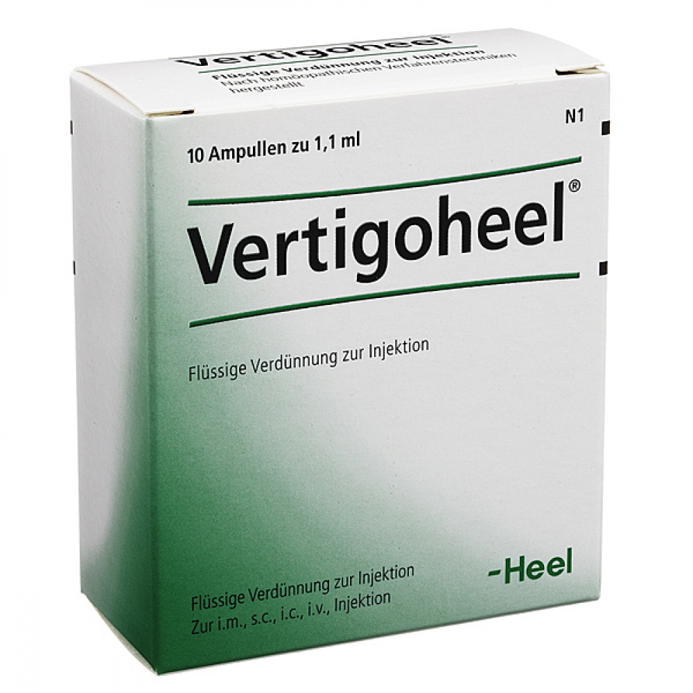 VERTIGOHEEL - FIALE 10 X 1,1 ML  (Den. Italiana Cocculus Heel)