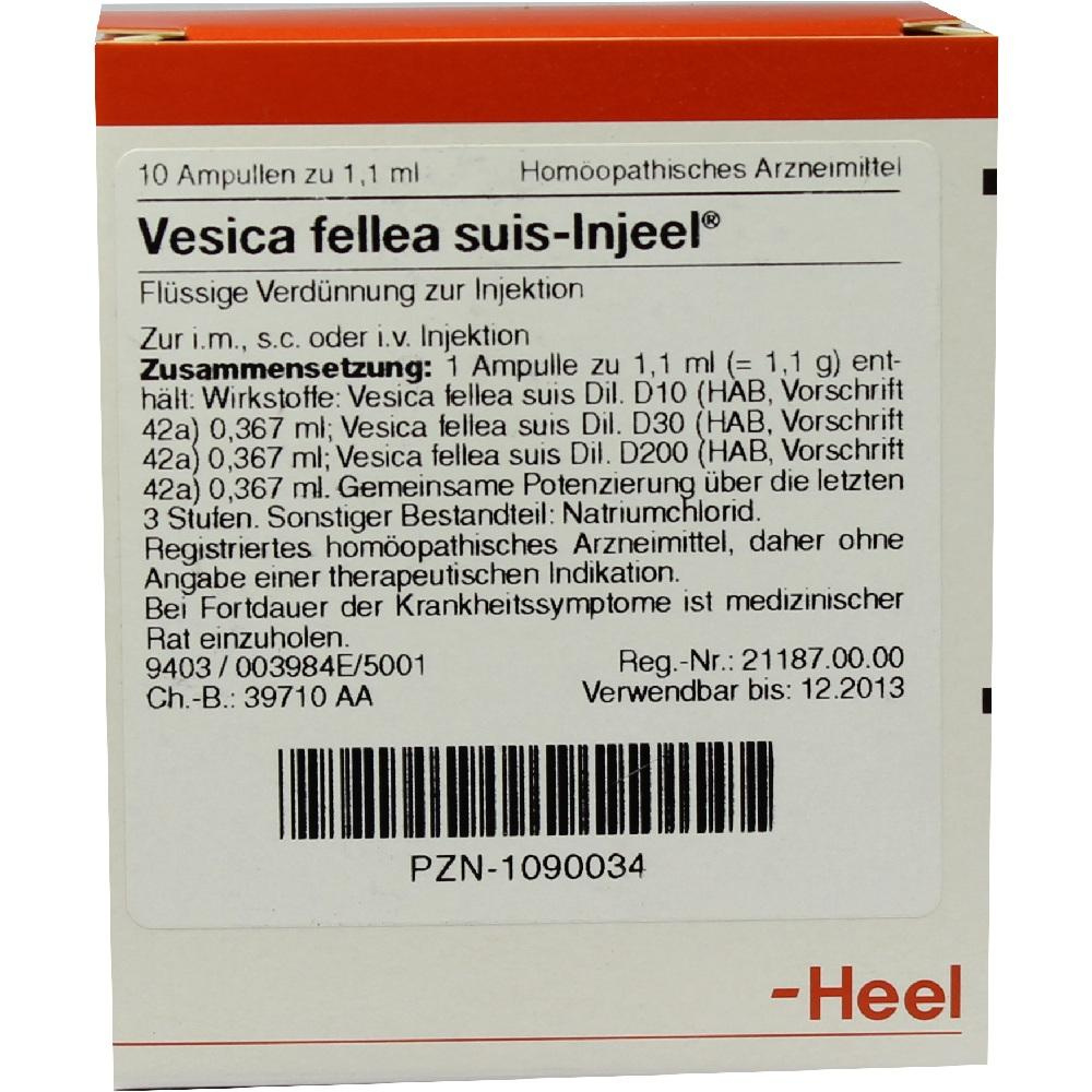 Vesica Fellea Suis Injeel - FIALE 10 X 1,1 ML