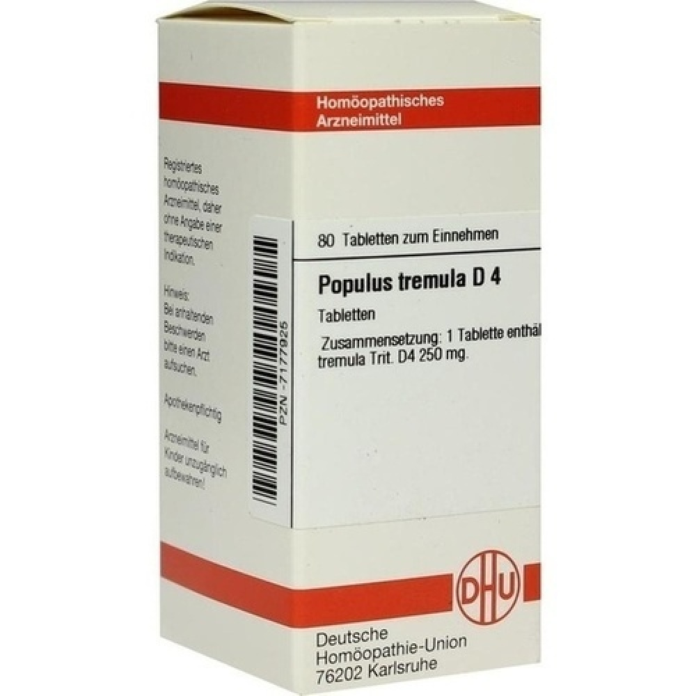 POPULUS TREMULA  D4 80 COMPRESSE
