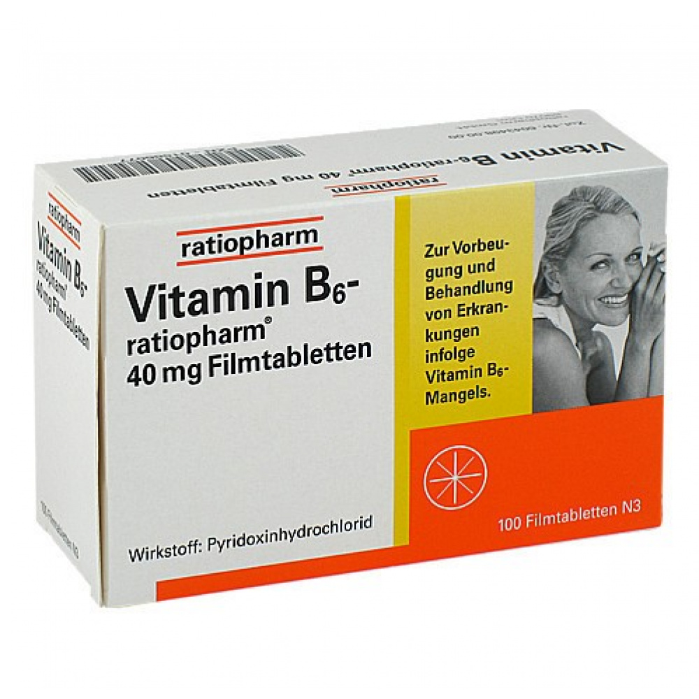 Vitamina B6 Ratiopharm 40 mg - 100 compresse rivestite