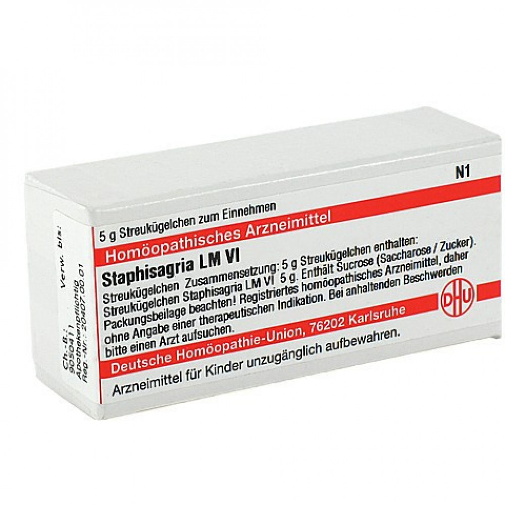 STAPHISAGRIA LM VI GLOBULI 5 G