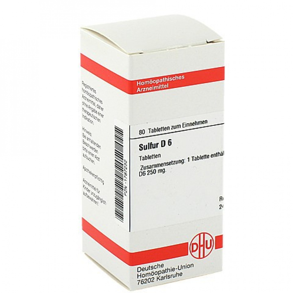 SULFUR  iodatum D6 80 COMPRESSE