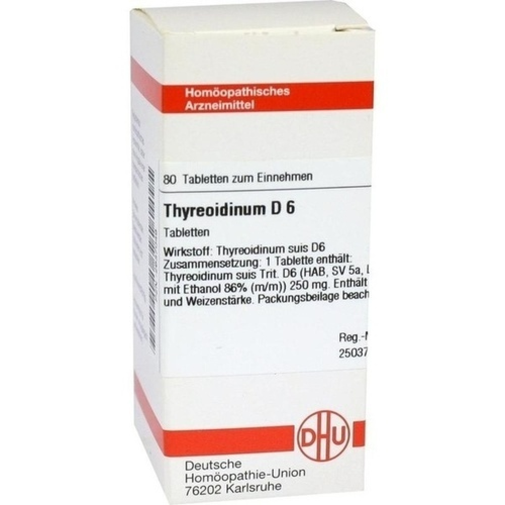 THYREOIDINUM D6 80 COMPRESSE