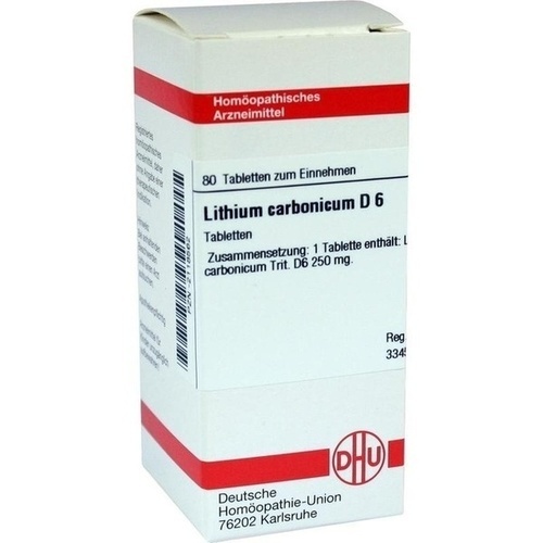 LITHIUM CARBONICUM  D6 80 COMPRESSE