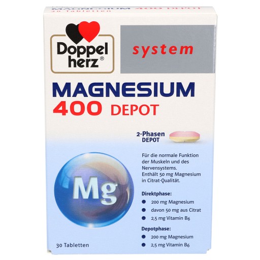 Doppelherz Magnesium 400 Depot system 40 stk (Doppelherz Magnesio 400 Depot sistema 40 pz)