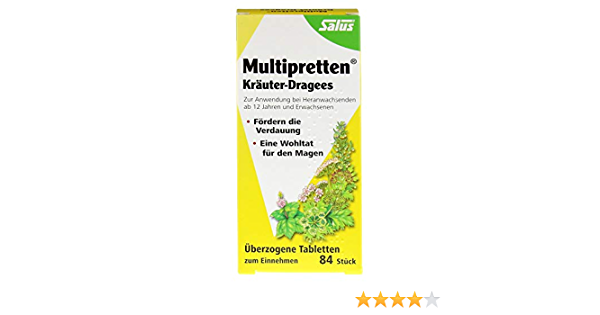 Multipretten Kräuter-Dragees Salus  84 stk  (  Confetti a base di erbe  84 pz  )