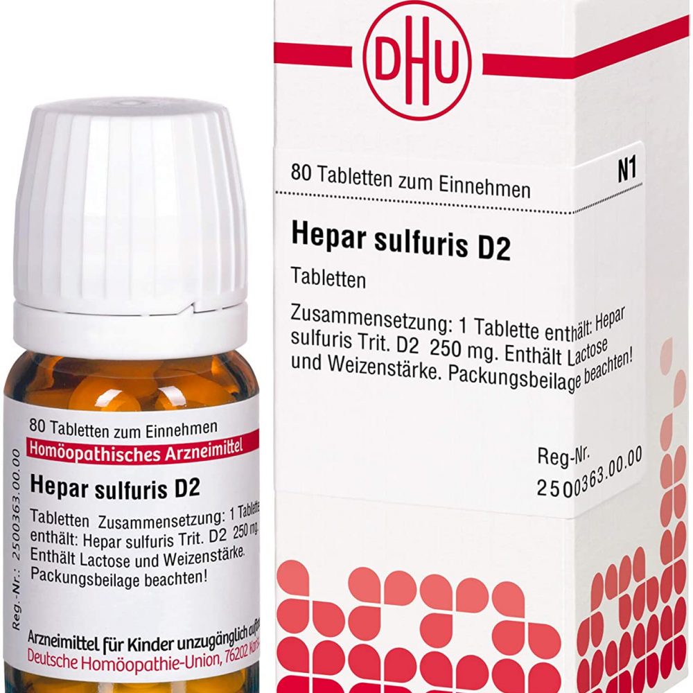 HEPAR SULFURIS D2 80 COMPRESSE