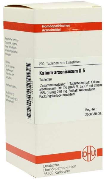 KALIUM ARSENICOSUM D6 200 COMPRESSE