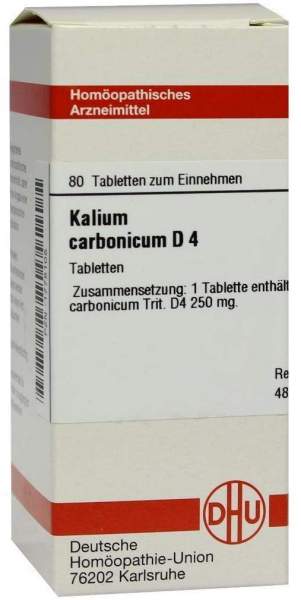 KALIUM CARBONICUM D4 80 COMPRESSE