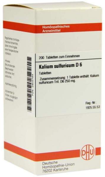 KALIUM SULFURICUM D6 200 COMPRESSE