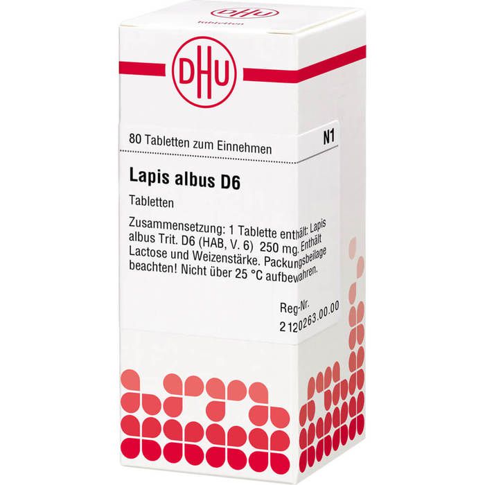 LAPIS ALBUS D6 80 COMPRESSE