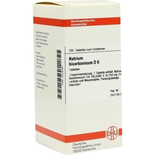 NATRIUM  BICARBONICUM D6 200 COMPRESSE