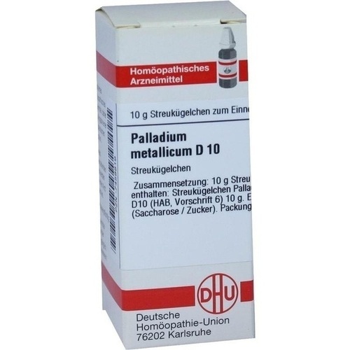 PALLADIUM METALLICUM D10 GLOBULI 10 G