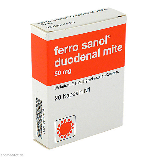 FERRO SANOL acaro duodenale 50 MG succhi gastrici. – 20 PZ