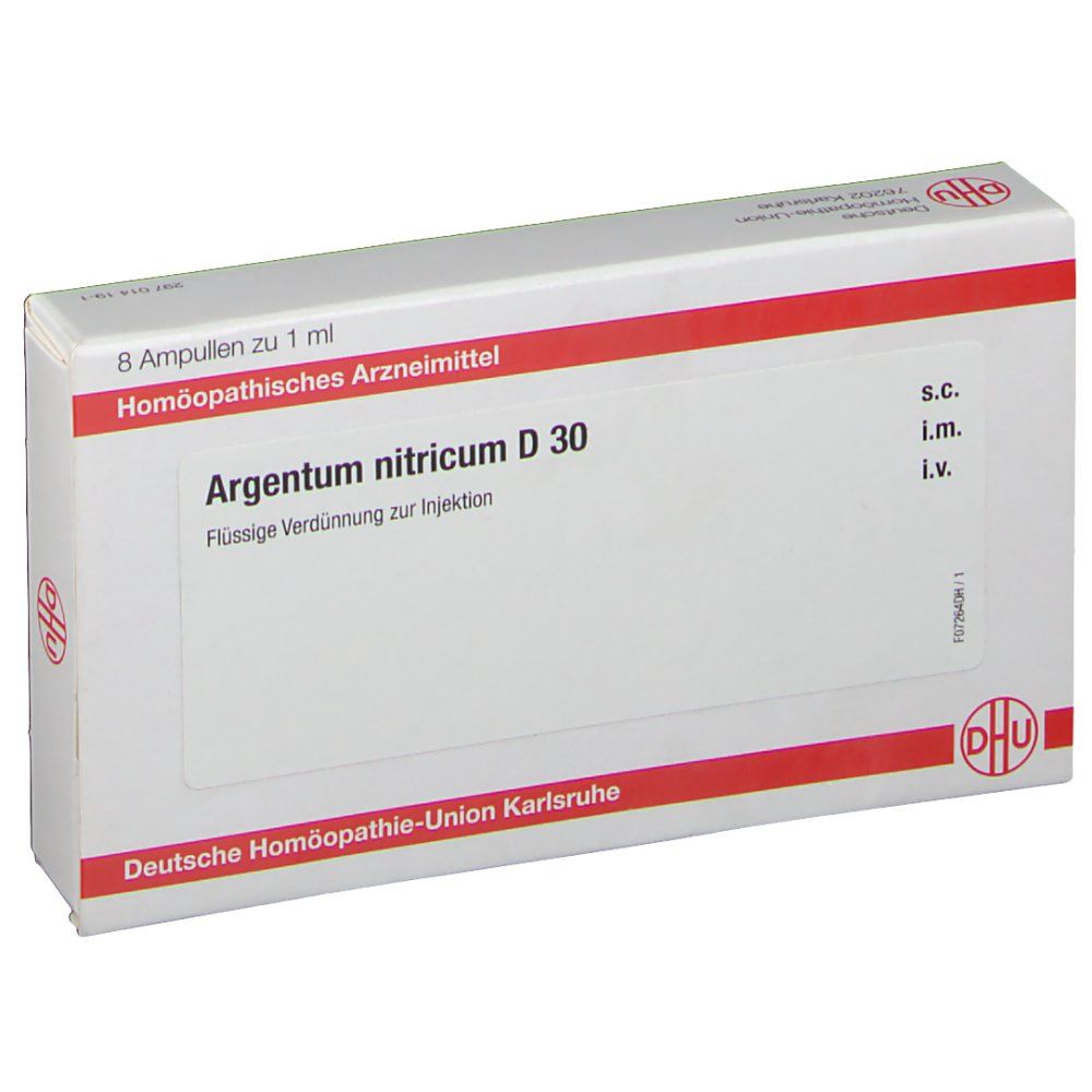 Argentum Nitricum D30 confezione da 8x1 ml fiale