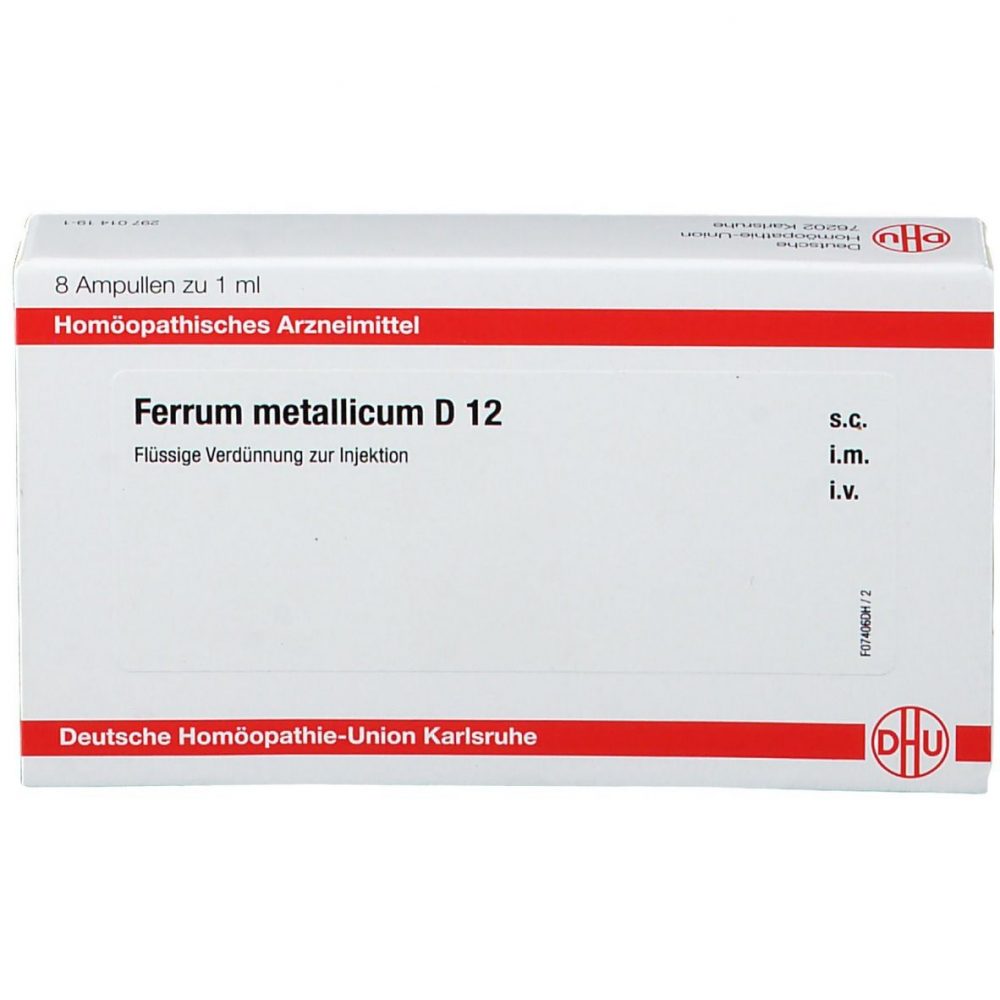 Ferrum Metallicum d12 8X! ml fiale