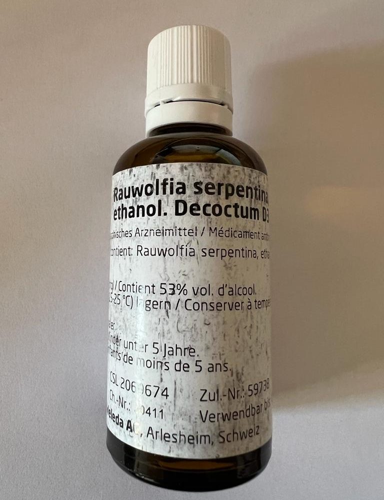 RAUWOLFIA SERPENTINA eth. D3  50ml